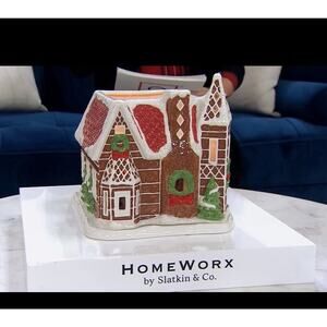 HOMEWORX by Slatkin & Co. CERAMIC GINGERBREAD VILLAGE HOUSE